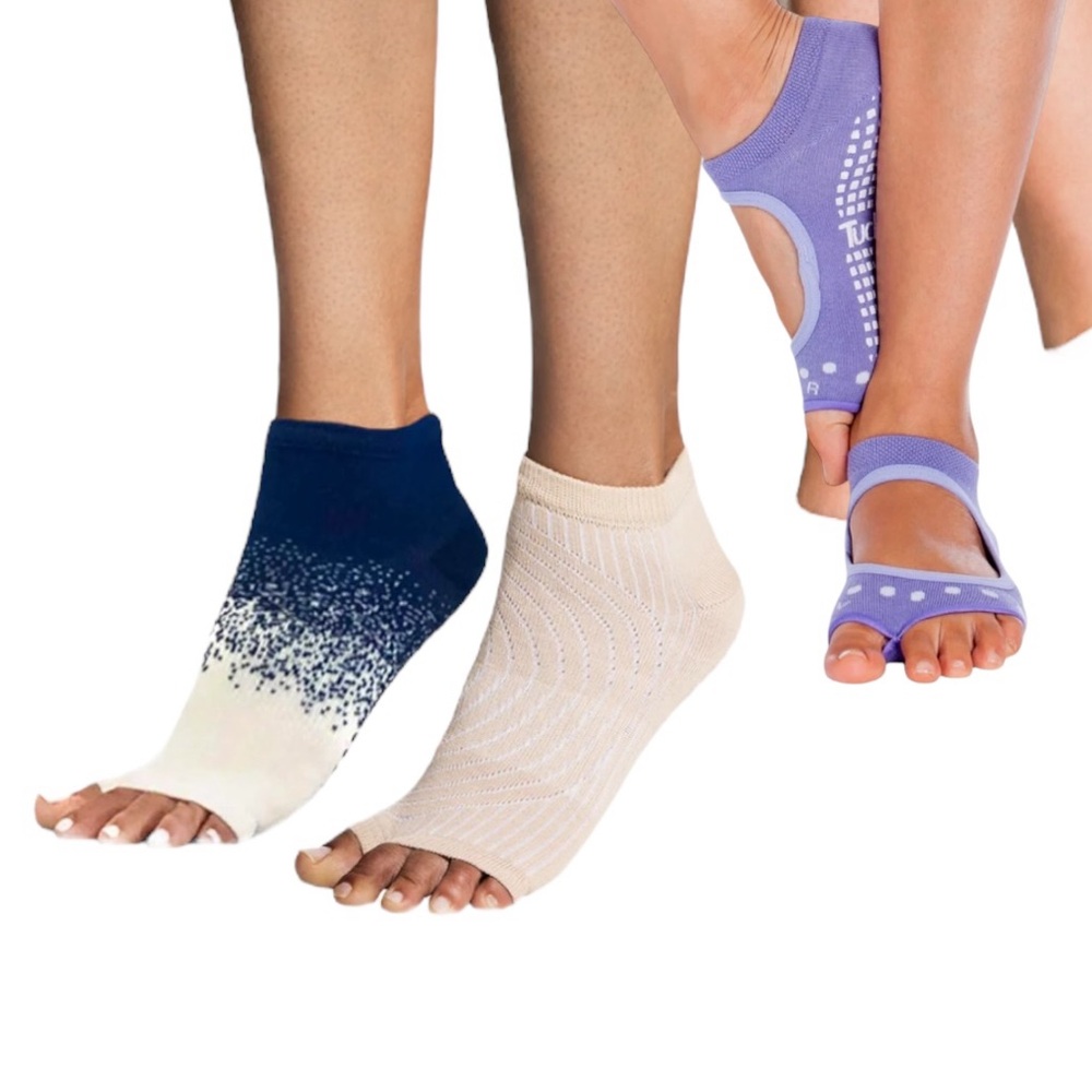 Tucketts Anklet Toeless Socks Yoga Pilates Barre